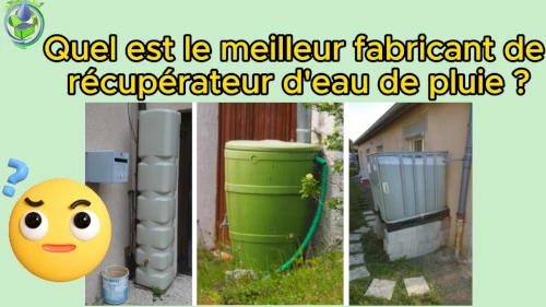 meilleur fabricant de récupérateur d'eau de pluie