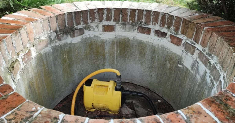 Une pompe à eau de surface sur un puits
