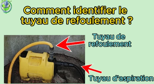 identifier le tuyau de refoulement sur une pompe