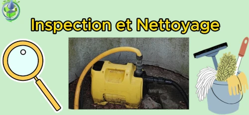 inspection et nettoyage de la pompe avant hivernage