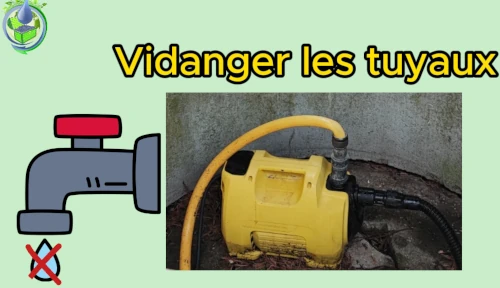 vidanger les tuyaux pour hiverner la pompe